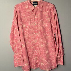 Women's Large Breast Cancer Awareness Wrangler Shirt